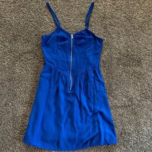 Blue mini dress